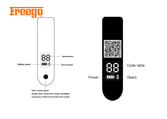 ชิ้นส่วนสกู๊ตเตอร์สำหรับผู้ใหญ่ 350W พร้อมแอปโมดูล IOT 2g 3g 4g ควบคุม