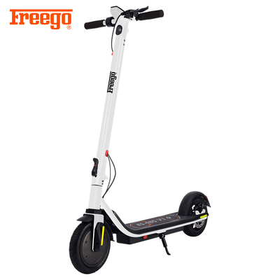 สกูตเตอร์ไฟฟ้าแบบพกพาเดินเท้าระยะทางสั้น ๆ 350W พร้อมจอแสดงผล LED แบบเบรกมือ